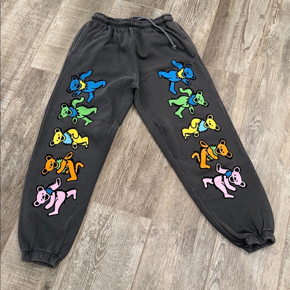 Grateful Dead Pants - Grateful Dead Colorful Bear Print Joggers